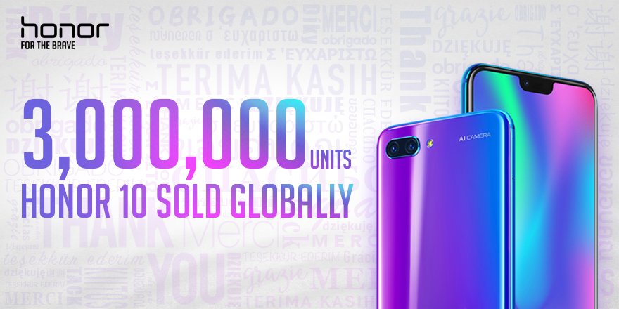 Honor 10 je uspjeh! Već prodano preko 3 milijuna primjeraka! - Bajtbox